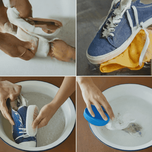 How to clean tennis shoes at home
